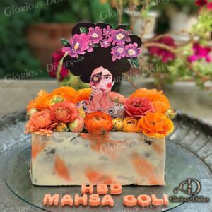 simple entremet cake design for girl birthday