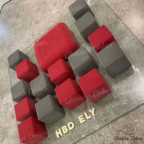cube theme cake
