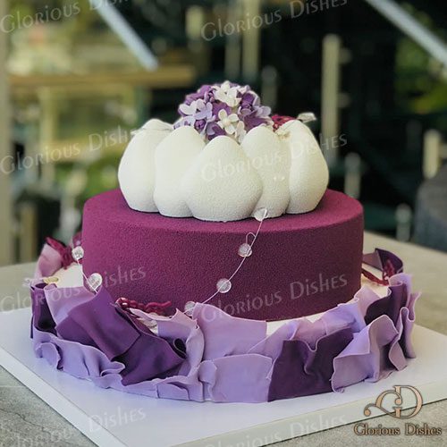 vintage cake design for wedding